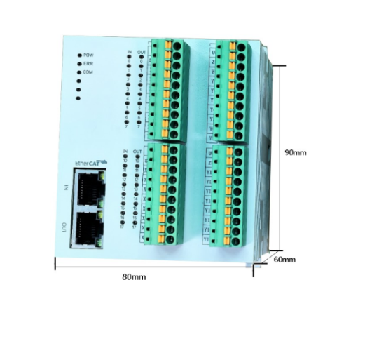 Profinet/EtherCAT总线io模块数字量模拟量温度信号采集